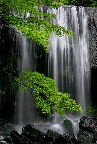 Tatsuzawa-fudoh Falls, Fukushima, Japan